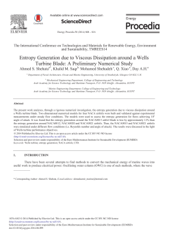 Entropy Generation Due to Viscous Dissipation