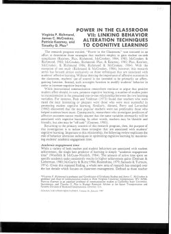 power in theclassroom vii: linking behavior alteration techniques to
