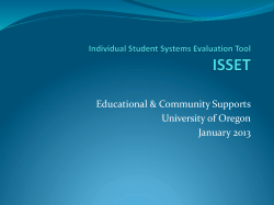 ISSET Training