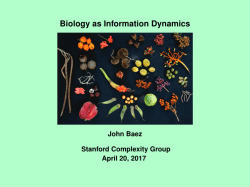 Biology as Information Dynamics