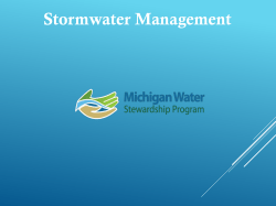 Stormwater - Michigan Water Stewardship Program