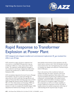 Rapid Response to Transformer Explosion at Power Plant
