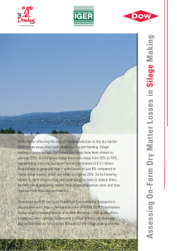 Assessing On-Farm Dry Matter Losses in Silage Making