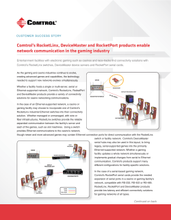 Comtrol`s RocketLinx, DeviceMaster and RocketPort products