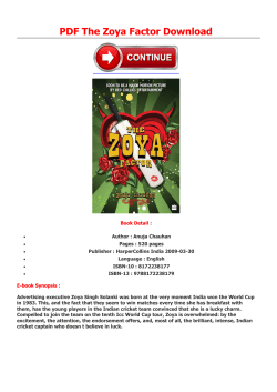 PDF The Zoya Factor