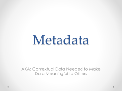 Metadata - UW Canvas