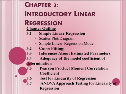 chapter 4: introductory linear regression