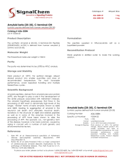 Amyloid beta (25-35), C-terminal-OH Amyloid beta