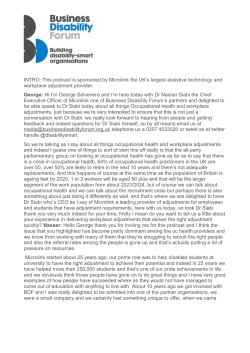 Title of report - Business Disability Forum