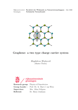 Graphene: a two type charge carrier system