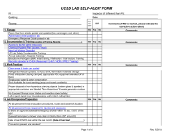 ucsd lab self-audit form