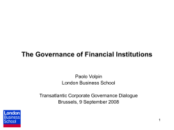 Bank Business Model - European Corporate Governance Institute
