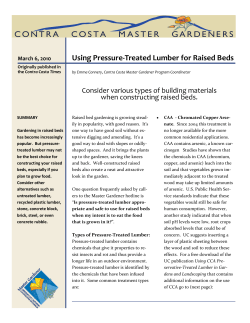 2010-03-06 Pressure-Treated Lumber for Raised Beds