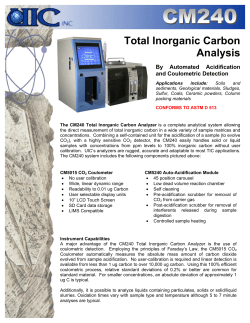 Total Inorganic Carbon Analysis