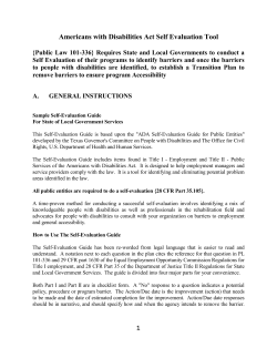 Americans with Disabilities Act
