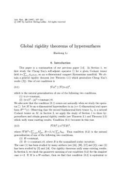 Global rigidity theorems of hypersurfaces