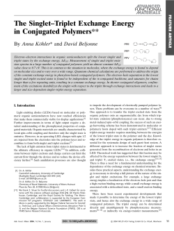 The Singlet-Triplet Exchange Energy in Conjugated Polymers