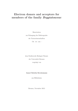 Electron donors and acceptors for members of the family