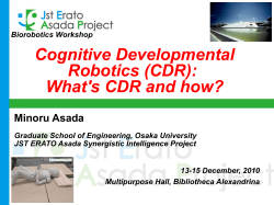 Cognitive Developmental Robotics