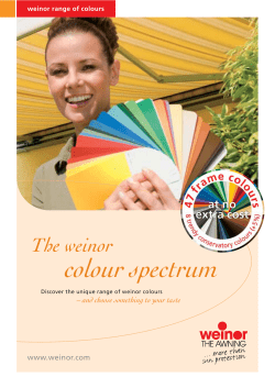 colour spectrum - Samson Awnings
