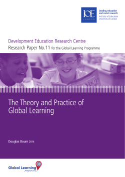 The Theory and Practice of Global Learning