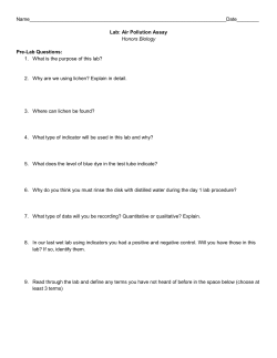 Lab: Air Pollution Assay