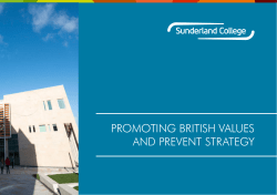 promoting british values and prevent strategy