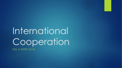 International Cooperation and the Prisoners Dilemma