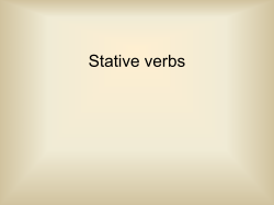 Stative verbs - HCC Learning Web