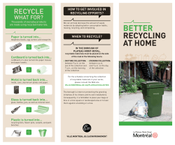 better recycling at HoMe