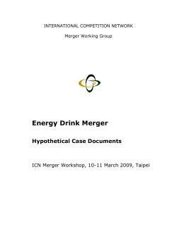 INTERNATIONAL COMPETITION NETWORK Merger Working