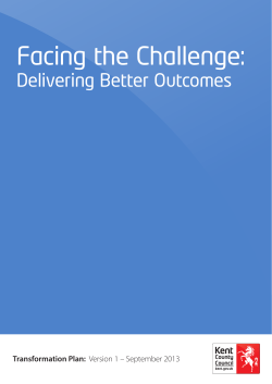 Facing the Challenge: Delivering Better Outcomes