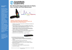 GS-1160 Handheld Spectroradiometer for Display Color, Intensity