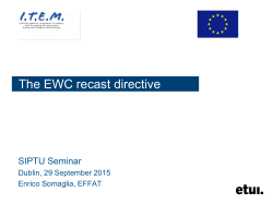 EWC recast directive