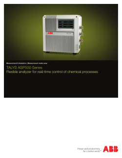 TALYS ASP500 Series Flexible analyzer for real
