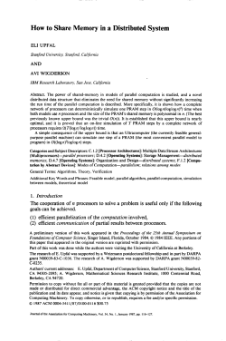 How to Share Memory in a Distributed System