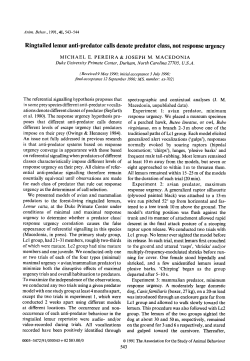 Ringtailed lemur anti-predator calls denote predator