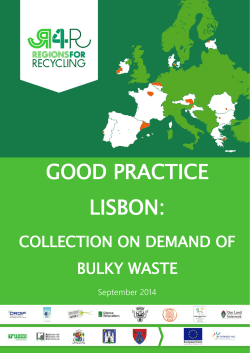 good practice lisbon - Regions for Recycling