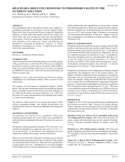 brachiaria brizantha response to phosphorus rates in the nutrient