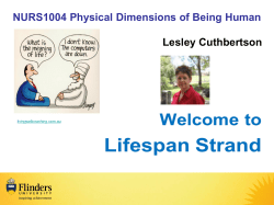 NURS1004 Intro Lifespan strand