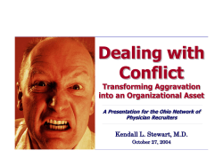 Dealing with Conflict