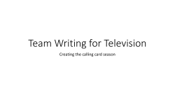 Team Writing for Television