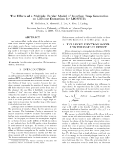The Effects of a Multiple Carrier Model of Interface Trap Generation