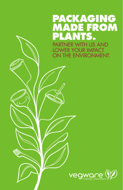 packaging made from plants.
