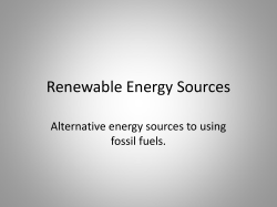 Alternative Energy Sources