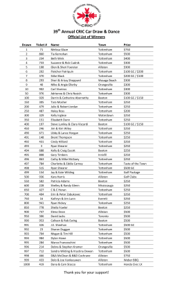 Official List of Winners