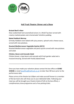 Hull Truck Theatre: Dinner and a Show