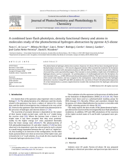 Journal of Photochemistry and Photobiology A: Chemistry A