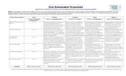 Civic Engagement Standards Template