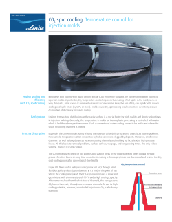 CO2 spot cooling. Temperature control for injection